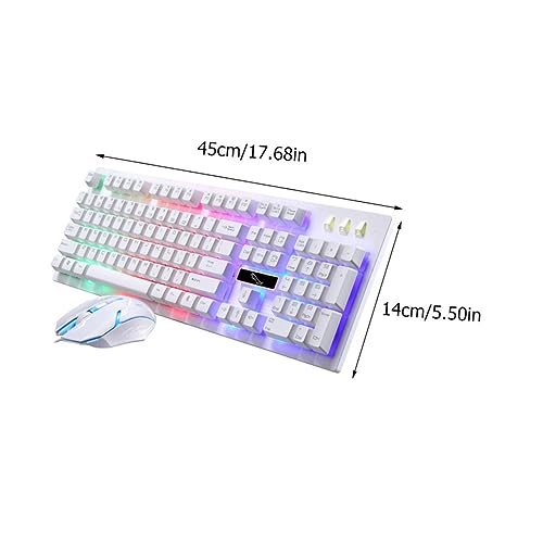 Ensemble clavier souris de jeu filaire USB rétroéclairé avec souris ergonomique pour PC - 4