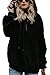 Tuopuda Felpe Tumblr Ragazza Donna Felpa con Cappuccio Donna Caldo Maniche Lunghe Autunn Invernali Felpe Eleganti Donna Sweatshirt Cerniera Sweatshirt Hoodies Donna Casual Top (S, Nero)