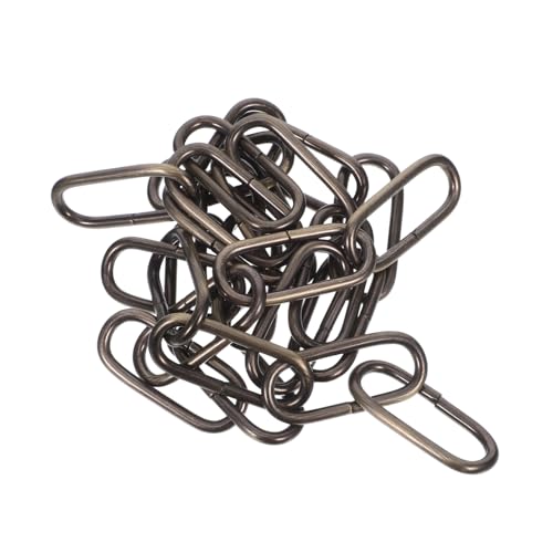 DECOMELODY Cadena Para Lámpara De Araña De Hierro, 1 Metro, 4 Mm De Grosor, Adecuada Para Accesorios De Luminarias y Aplicaciones Comerciales, Soporte 20 Kg, Acabado Bronce