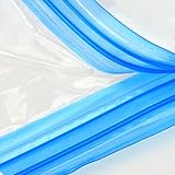 Sac de compression enroulable pour l'organisation de voyage et de la maison, sacs de rangement sous vide réutilisables en plastique avec valve unidirectionnelle intégrée (3 x S (3 x L (40 x 60 cm)