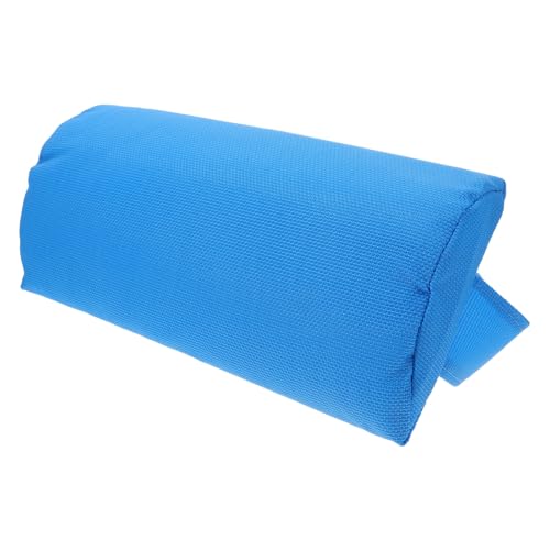 Sosoport Beach Chair Headrest Pillow and Lounger Neck Cushion for Outdoor Patio, Foldable Blue Sponge Pillow for Beach Lounger and Deck Chair, Portable Neck Support for Relaxation