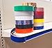 STORE FIXTURES DIRECT Decorative Gondola Shelving Vinyl Insert for Ticket Channel 130 FT. x 1.25 in. - Blue