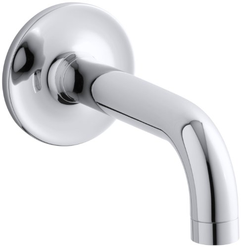 KOHLER K-14427-CP Purist Wall-Mount Non-Diverter Bath Spout, 90 Degrees, Polished Chrome