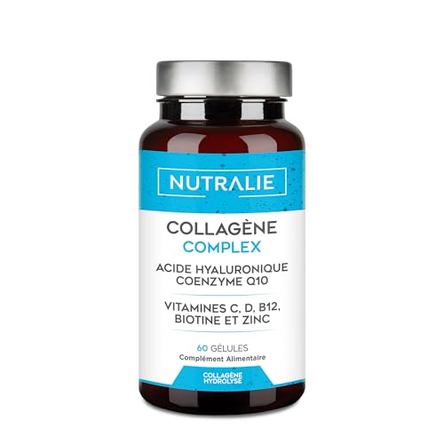NUTRALIE | Collagène + Acide Hyaluronique + Coenzyme Q10 + Vitamines A,...