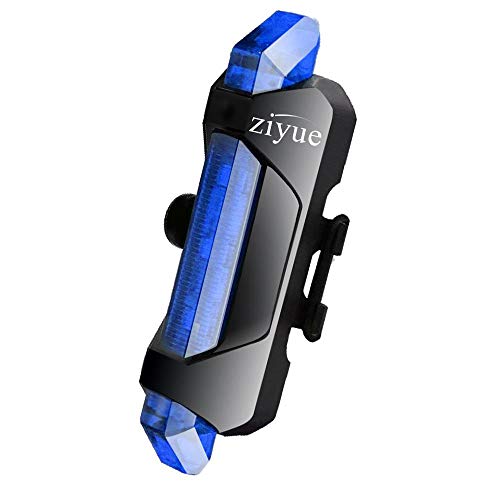 ziyue セーフティーライト 自転車 テールライト usb充電式 高輝度led 防水 4点灯モード リアライト