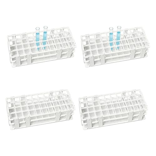 Specifiche del prodotto：Set composto da 4 porta provette laboratorio di dimensioni 247×106×63mm, ciascuno con 40 fori da 20–22mm per provette e tubi centrifugi. Soddisfa ampiamente le esigenze di conservazione in grandi quantità.