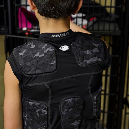 Under Armour Gameday Pro 5-Pad Top, Youth Padded Compression Shirt Football — view 5