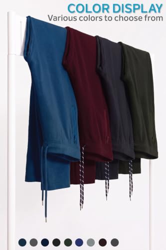 Image of Van Heusen Men's Track Pant | Side Zipper Pockets |Mid-Rise| Comfort Fit | Cotton Blend | Breathable & Casual | Easy Stain Release| Anti-Static Fabric | Activewear | Drawstrings | Style 50052