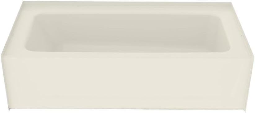 60" x 30" Soaking Bathtub Drain Location: Right-Hand Side, Color: Biscuit