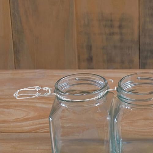 NUOBESTY 6 adet yaylı tel kıskaç, paslanmaz çelik, konserve kavanozları için, büyük ağızlı gıdaların muhafaza edilmesi ve saklanması için uygundur - Görsel 5