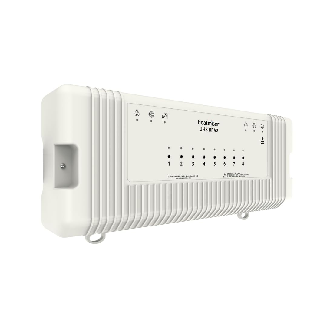 Heatmiser UH8-RF Wireless wiring centre 8 zone 230v Popular Underfloor Heating Wiring Centre
