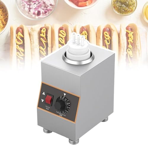 Chauffeur électrique de sauce 650ml et distributeur de fromage 30-85°C - 2