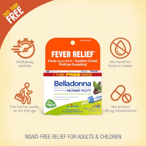 Boiron Belladonna 30C for High Fever - 240 Pellets - image 3