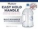 Arrow Home Products H2O On The Go Water Bottle, 2.2 Liter (Includes Two Bottles w/Push Cap) - Made in USA, BPA Free - Built-In Handle - Ideal for the Gym & Sports Practice