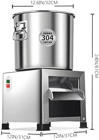 Poultry Feed Processor - Durable Stainless Steel Construction for Chopping Vegetables - Ideal for Farms and Livestock Breeding - Easy to Clean and Removable