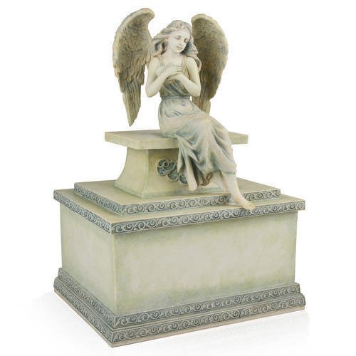 Perfect Memorials Large Hold My Heart Angel Cremation Urn (360 Cu/in) - Special Urn for Adult Human Ashes/Display at Home/Beautiful Tribute for Your Loved One