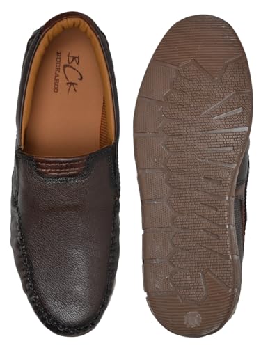 Image of Buckaroo GOSA Genuine Leather Brown Casual Shoes for Mens