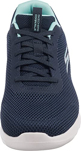 Skechers Skechers mens Go Walk Joy - Light Motion Sneaker, Navy/Aqua, 7.5 Wide US
