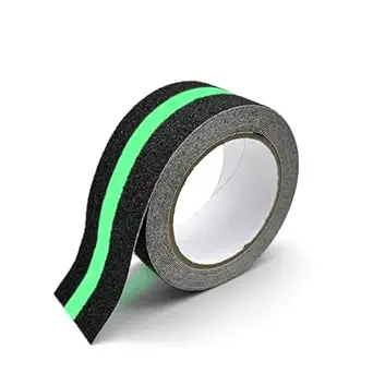 Anti Slip Grip Tape with Glow in Dark, 2 inch x 16.4 ft for Stairs and Outdoor Use