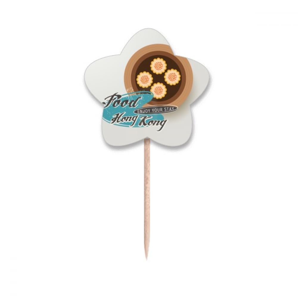 Shaomai cure-dents drapeaux chine pics cupcake étoiles pour buffet de fête