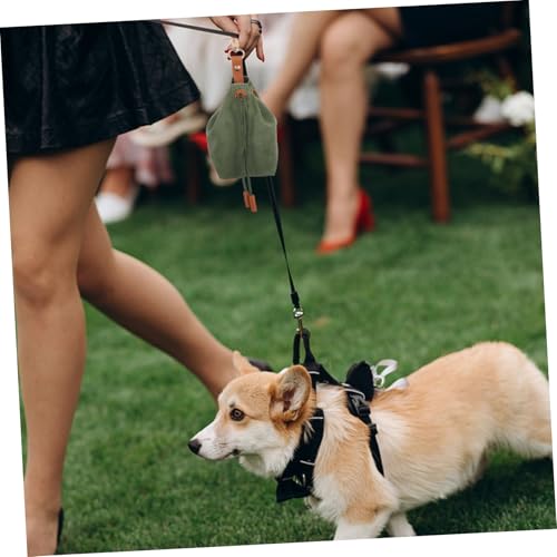 Bolsas de alimentación para mascotas perro bolsa entrenamiento premios lona correa 7