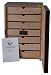 GERMANUS Veter Humidor Armario con higrómetro digital y GERMANUS Crystal humidificador