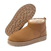 Mini Winter Boots for women,Ankle Snow Booties,Classic Boots Slip On,Fur Lined Winter Warm,Bottillons pour femme.