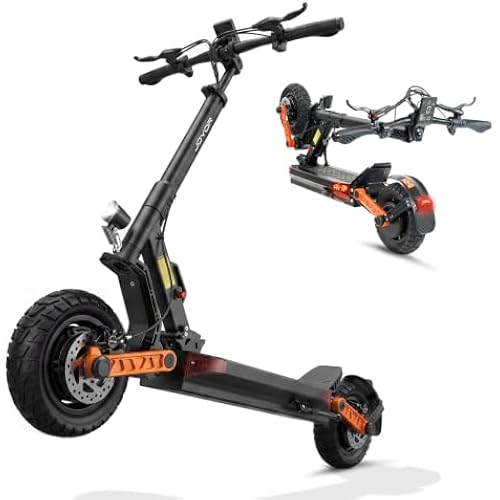 Fast Electric Scooter Adults, 1200W/5600W Off Road E Scooter, 35/50 Miles Long Range, 35/50 MPH Top Speed, 10/11" Tires, Foldable Kick Scooter for Adults and Teens with Dual Suspension