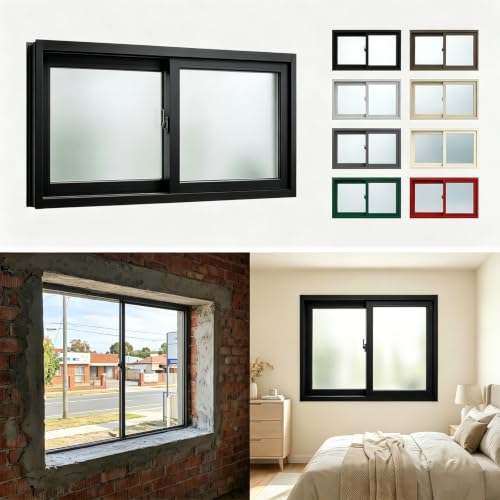Ventanas correderas de aleación de aluminio a medida personalizadas de 5mm 2