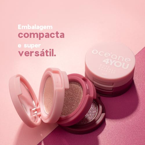 Océane Rose Sparkle Palette Trio De Sombrasunica