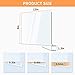 12 Pack Acrylic Shelf Dividers, Clear Shelf Divider for Closet Organization, Closet Shelf Separators for Clothes/Purses, Wood Shelves Organizers in Bedroom, Kitchen, Office, Cabinets, Bathroom Storage