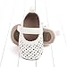 Spring and Summer Children Baby Toddler Shoes for Girls Flat Sole Light Hollow Breathable Comfortable Kids Shoes Size 4 (White, 5 Infant)