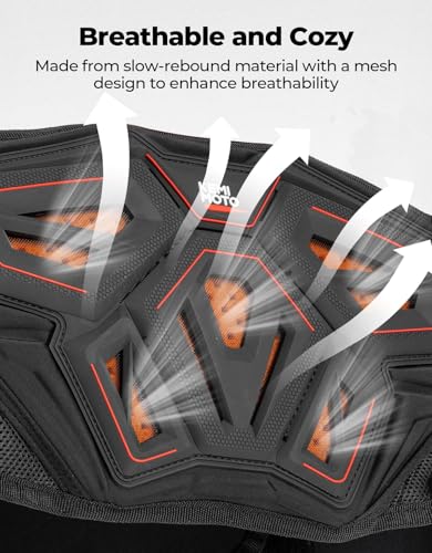 KEMIMOTO Back Armor Protector Pad for Motorcycle Jackets and Motorcycle Kidney Belt Lightweight