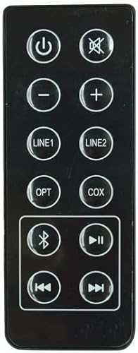 Miniatura 1 de HCDZ Mando a distancia de repuesto para altavoces Bluetooth de la estantería de Edifier R1280DB RC10E