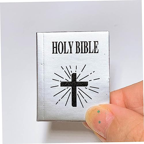 Anneome 4 Pcs Mini Bíblia Terno Infantil Mini Livros Casa Em Miniatura Livros Em Miniatura Livros In
