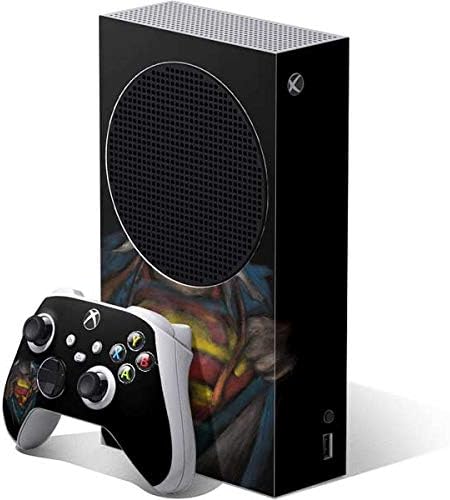 Skinit Decal Gaming Skin Compatible with Xbox Series S Bundle - Officially Licensed DC Comics Superman Crest Design