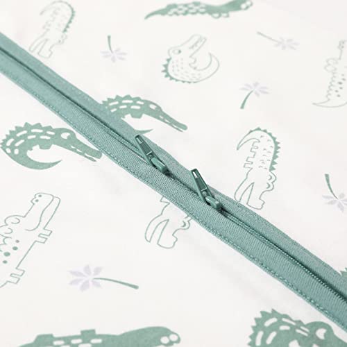 Image of DaysU Baby Sleep Sack 18-24 Months 100% Cotton, Baby Boy Wearable Blanket 2-Way Zipper TOG 0.5, Breathable Lightweight Baby Sleeping Bag 2 Pack, Toddler Sleep Sacks 2t, Green Crocodile, X-Large