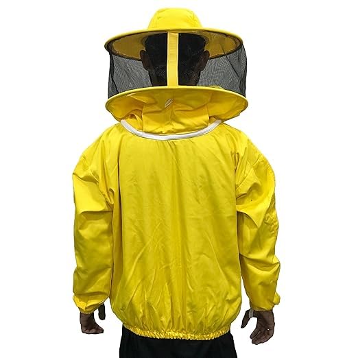 Giacca da Apicoltura cotone con rotondo Cappello Maschera Velo Beekeeping Jacket Apicoltore Camiciotto per apicoltori professionisti