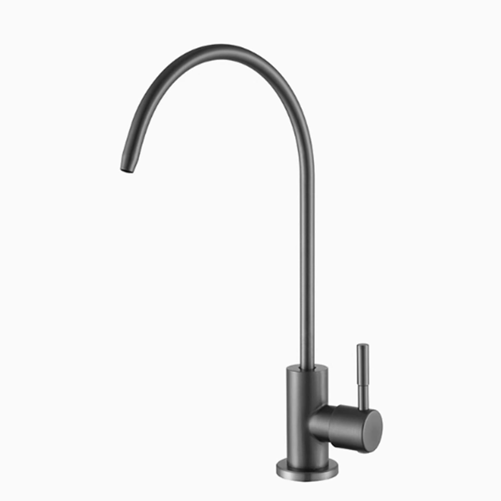 Stainless Steel Swivel Faucet with Elegant Elbow Gray