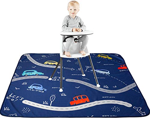 Waterproof Splat Mat for Under High Chair - 51" Baby Splat Mat |