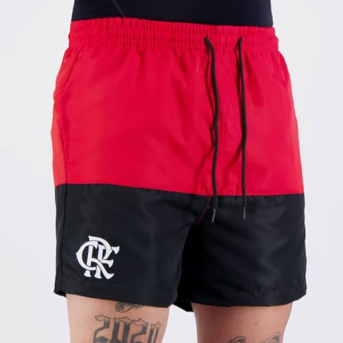 Bermuda Flamengo Rubro Vermelha e Preta