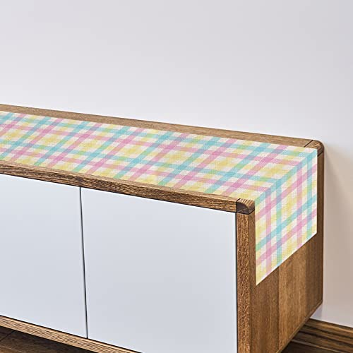 Eddert Linen Buffalo Check Plaid Spring Table Runner 72 Inches Long Farmhouse Spring Summer Easter Table Decoration For Home Kitchen Dining Room #TOP1
