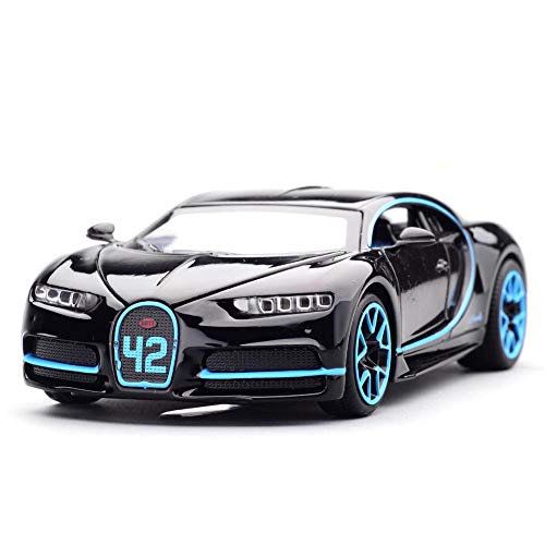 Leap-G Échelle 1:32 Modèle Simulation Véhicule Jouet Véhicules Alliage Pull Back Voiture Avec Lumière Et Son Bugatti Chiron Version Sport Modèle Jouets Enfants Collections Collections Classique Modèle