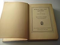 What do you know? B00086N4HW Book Cover