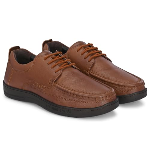 Image of Blue Leather by Centrino Genuine Leather Slip-On Men's Formal Shoe |Stylish with Soft Cushioned Insole |Trendy Non Lace-Up Design |Durable Leather with Anti-Skid Sole | Perfect for Formal Wear (3985)