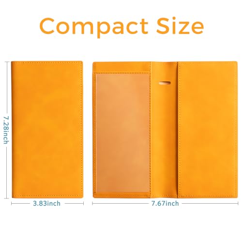 Image of CoBak Checkbook Cover for Women & Men - PU Leather Case with RFID Blocking | Classic Design Check Book Holder for Personal and Business