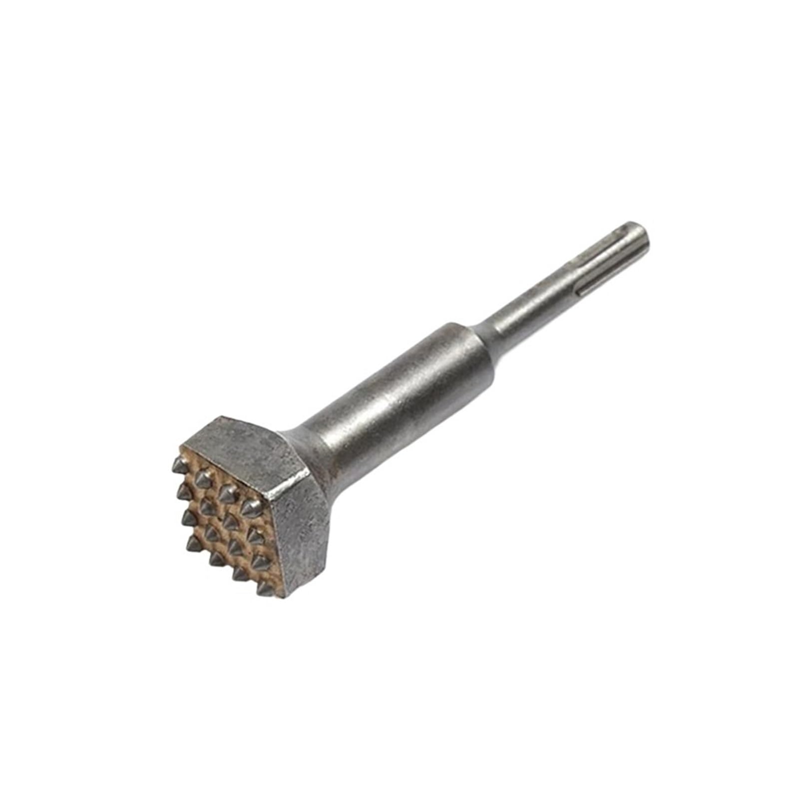Scalpello for Martello Elettrico in carburo con Attacco SDS/Plus da 12/16 Denti for scanalare la Superficie di muri in Cemento, Solette e viadotti.(Rectangle-16teeth)