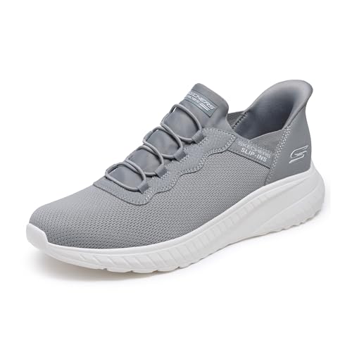 Skechers Men's Hands Free Slip-ins Skechers Bobs Squad Chaos - Daily Hype, Grey, 7.5