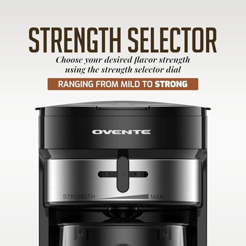 OVENTE-3-Quart-Iced-Tea-and-Coffee-Maker-with-Strength-Selector-Infuser-Chamber-Perfect-for-Iced-Coffee-Latte-Tea-Lemonade-Flavored-Water-Black-CMT215B