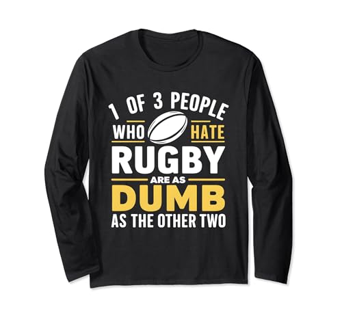 Funny Sarcastsic Rugby Saying for Rugby Fans & Rugby Players Manga Larga
